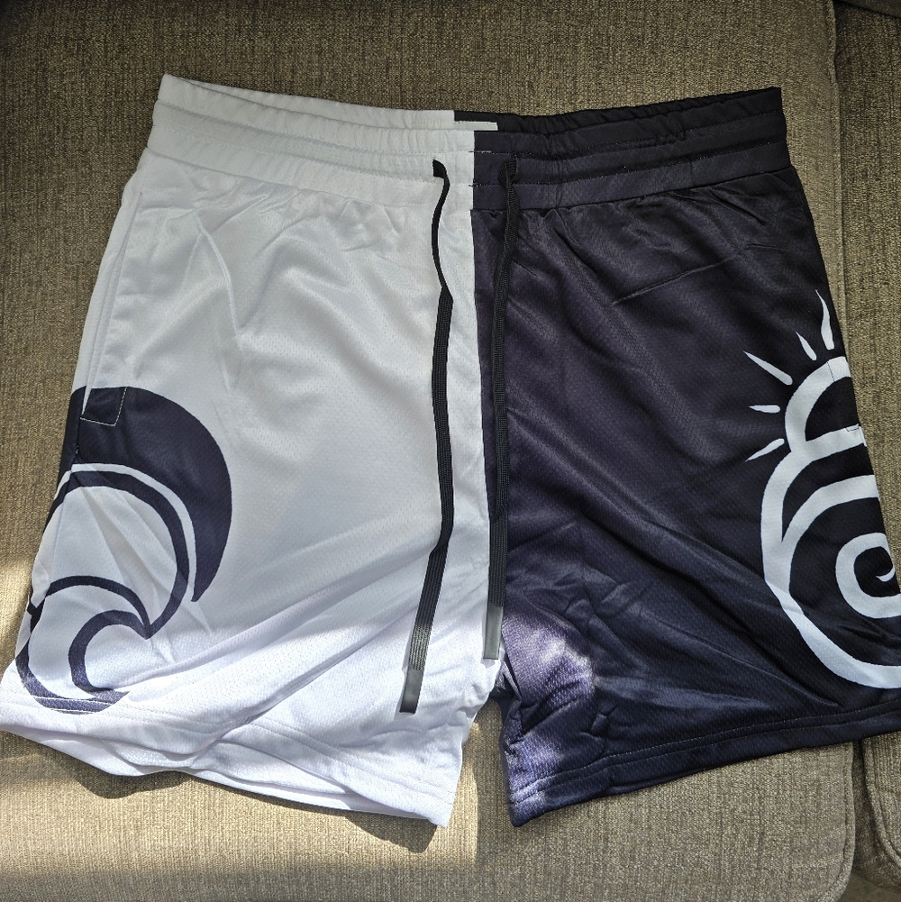 Naruto Black and White Men's Shorts